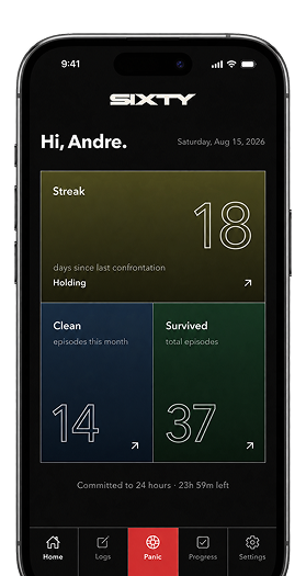 The SIXTY home screen.